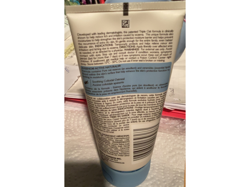 Aveeno Eczema Care Moisturizing Cream, Colloidal, 166 mL