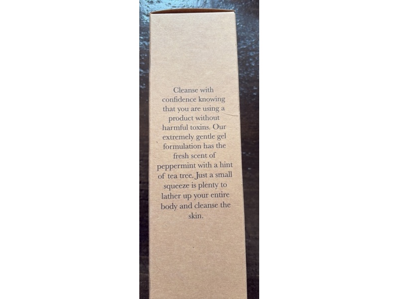 Beauty By Earth Body Wash Shower Gel, Peppermint Tea Tree, 8 fl oz/236 mL