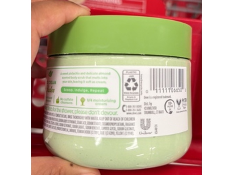 Dove Ice Cream Parlor Body Scrub, Pistachio Gelato