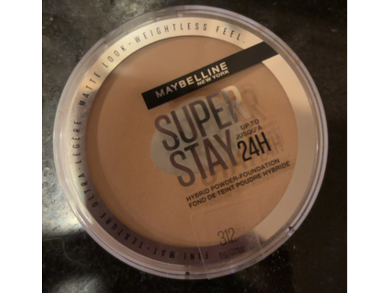 Maybelline New York Super Stay Hybrid Powder-Foundation, 312, 0.2 fl oz