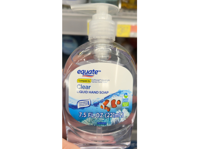 Equate Clear Liquid Hand Soap, 7.5 fl oz