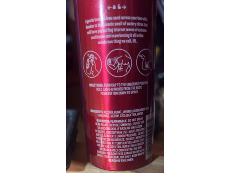 Old Spice Body Spray, Sea Spray, 5.1 oz/144 g