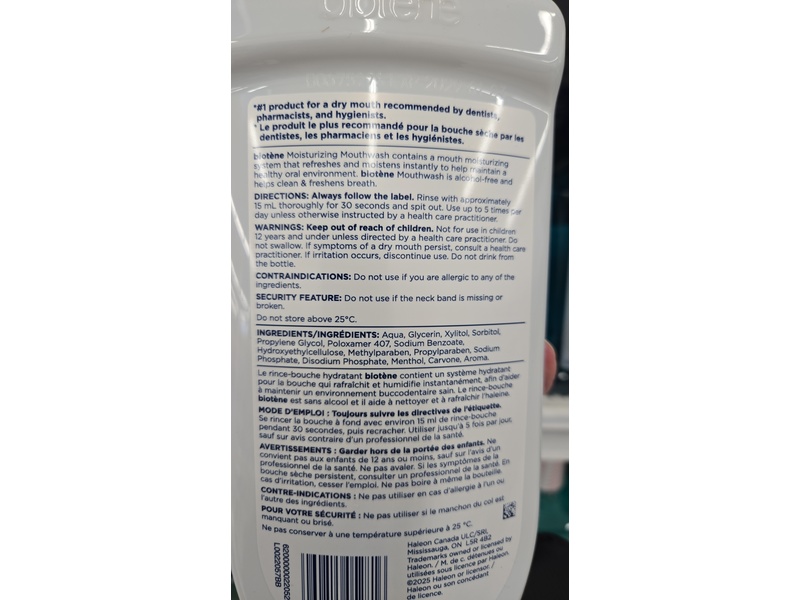 Biotene Dry Mouth Moisturizing Mouthwash, Fresh Mint, 1 L