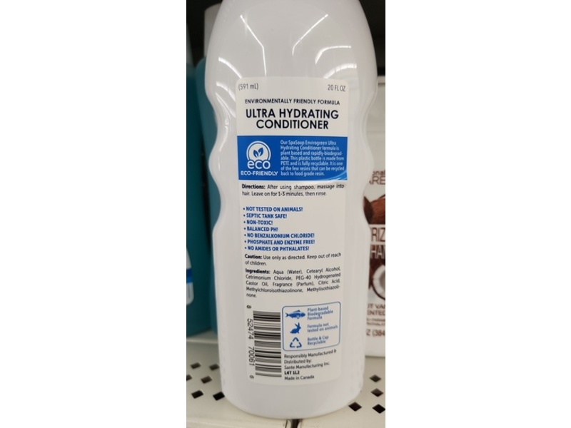 Spa Soap Green Ultra Hydrating Conditioner, 20 fl oz/591 mL