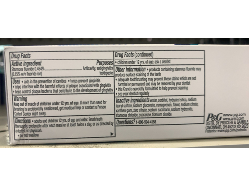 Crest Pro Health Gum Detoxify Toothpaste, Deep Clean, 3.7 oz/104 g