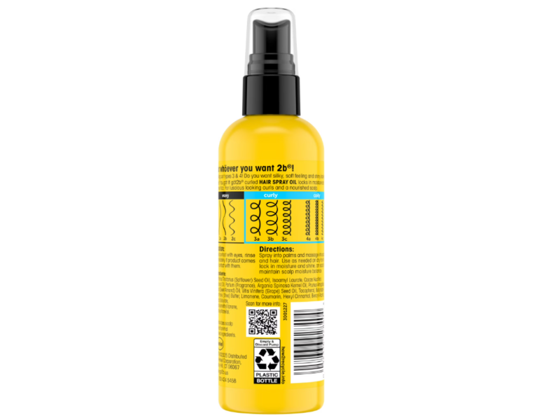 Got2b Curled Hair Spray Oil, 4 oz/113 g
