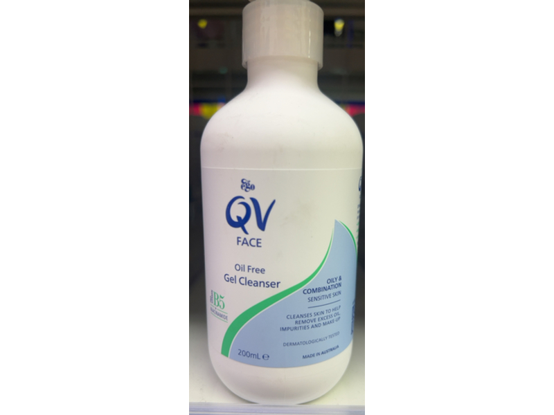 Ego Qv Face Gel Cleanser, Vitamin B5, 200 mL