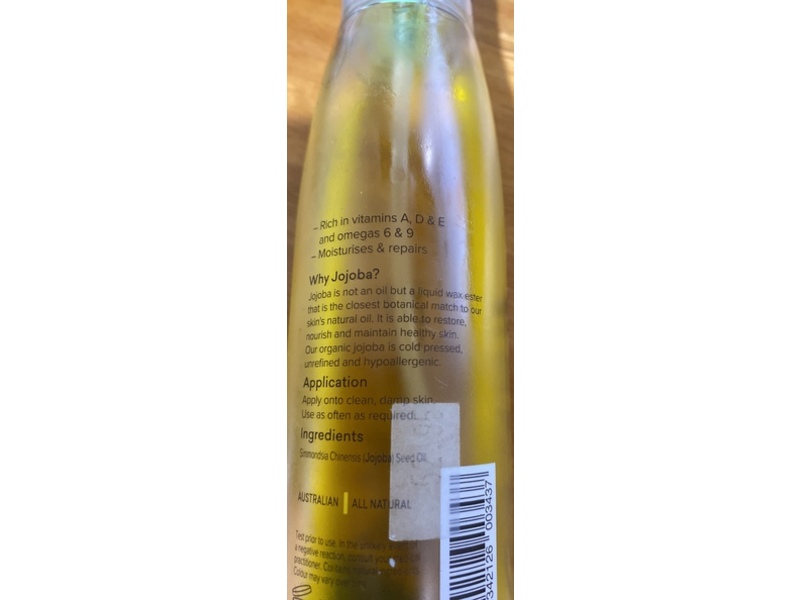 The Jojoba Company Organic Jojoba Face & Body Oil, 6.7 fl oz/200 mL