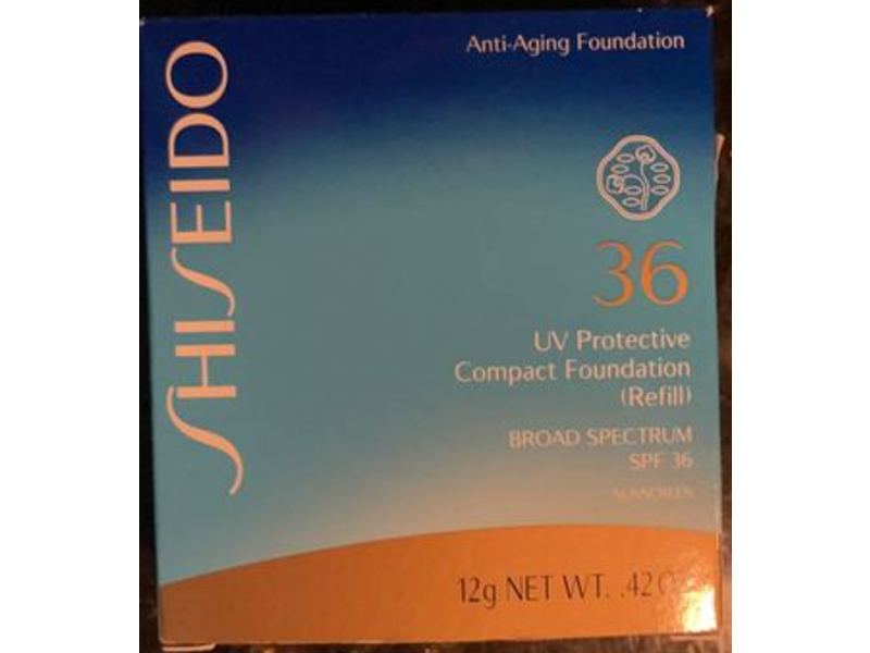 Shiseido Anti-Aging Compact Foundation, Medium Beige, SPF 36, 0.42 oz/12 g