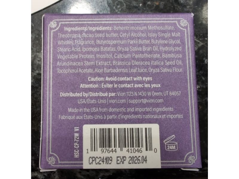 Hamish & Co. Islay Whisky Formula Conditioner Bar, Charred Patchouli, 2.54 oz/72 g