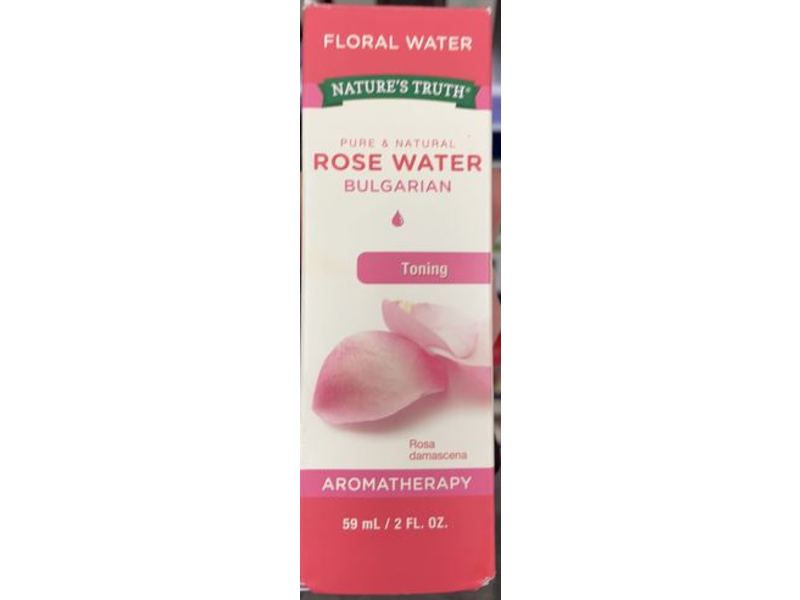 Nature's Truth Rose Water Toner, 2 fl oz/59 mL
