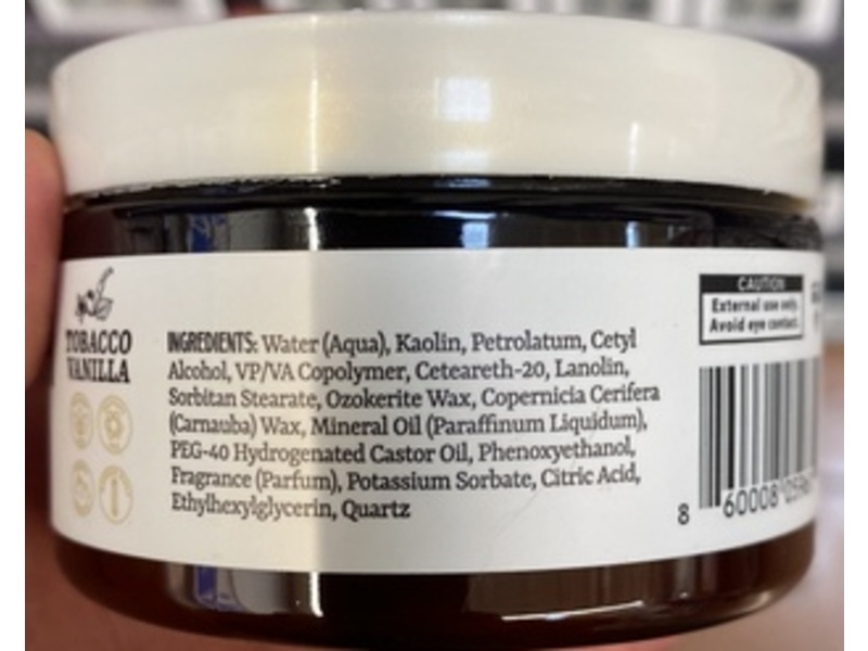 Dandymen Original Brand Grooming Clay, Tabacco Vanilla, 3.4 oz/96 g