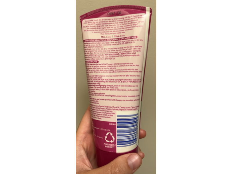 Veet Fast Acting Hair Remover Gel Cream, 6.78 fl oz/200 mL