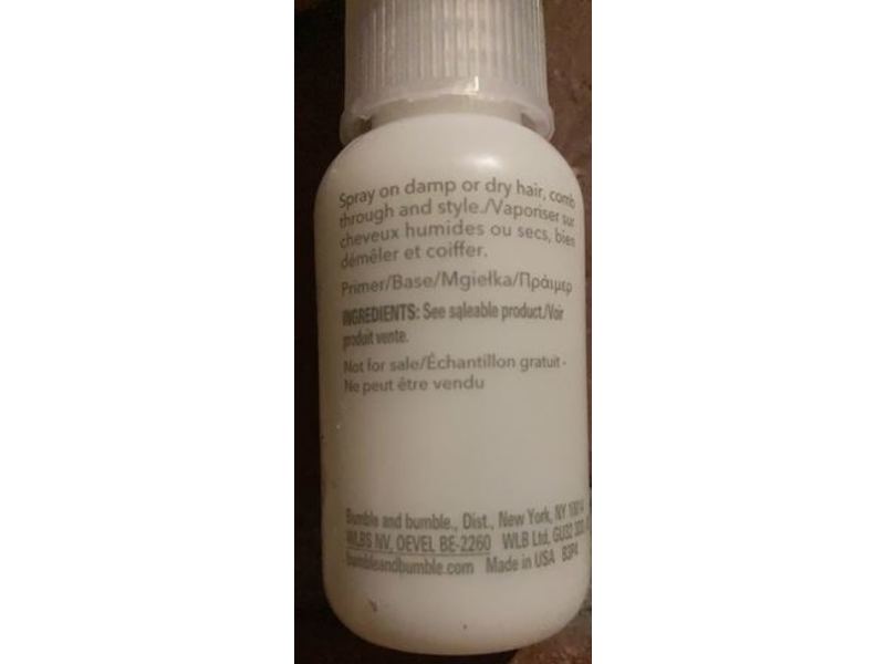 Bumble And Bumble Bb Hairdresser's Invisible Oil, Heat/Uv Protective Primer, 1 fl oz/30 mL