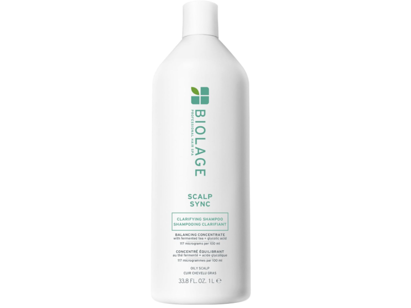 Biolage Scalp Sync Clarifying Shampoo, Fermented Tea & Glycolic Acid, 33.8 fl oz/1 L