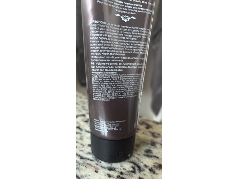Grow Gorgeous Intense Conditioner, 8.45 oz/250 mL