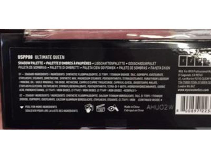 NYX Professional Makeup Edit Mini Eyeshadow Palette, Ultimate Queen, 0.04 oz/1.2 g