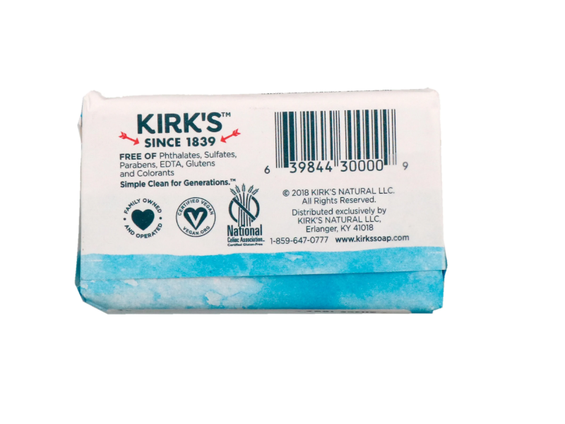 Kirk's Gentle Castle Soap, Coconut Oil, 1.13 oz/32 g
