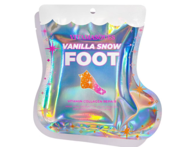 Vitamasques Vitamin Collagen Repair Foot Mask, Vanilla Snow, 0.54 fl oz/16 mL