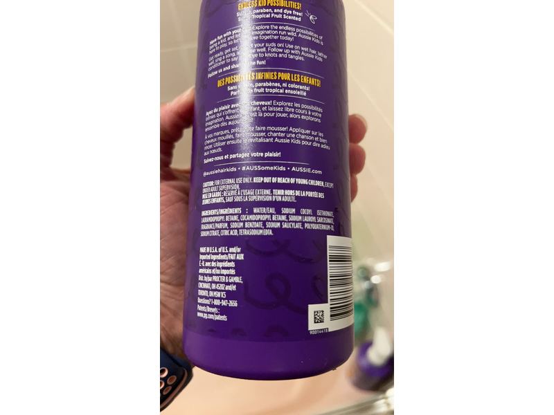 Aussie Shampoo Kids Curly 16 Ounce (475ml) (Pack of 2)