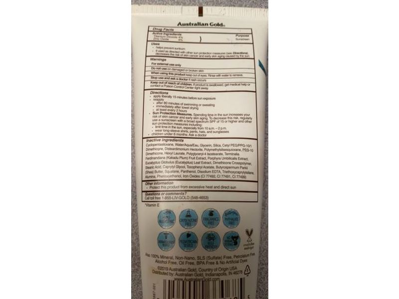 Australian Gold Botanical Sunscreen, Rich To Deep, SPF 50, 3 fl oz/89 mL