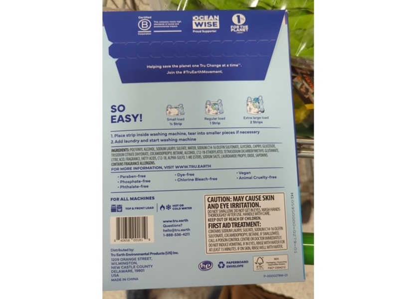 Tru Earth Laundry Detergent Sheets, Fresh Linen, 32 Loads, 16 Count