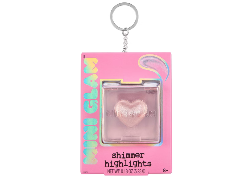 Mini Glam Cosmetics Shimmer Highlights, Pink, 0.18 oz/5.23 g
