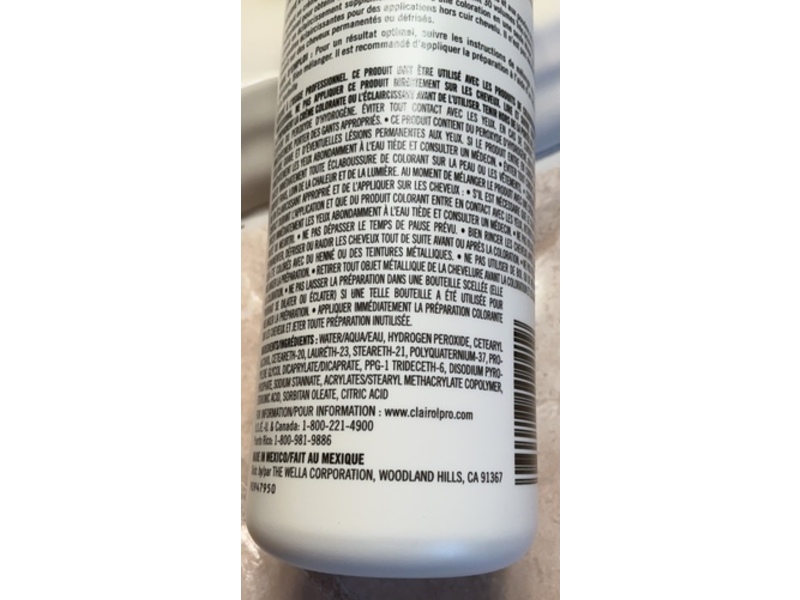 Clairol Professional Pure White Creme Developer, 30 volume, 16 fl oz/473 mL