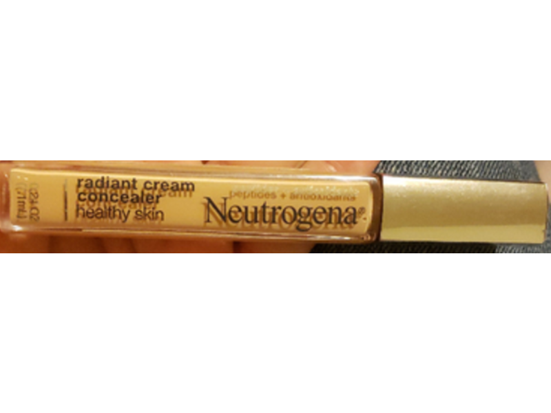 Neutrogena Radiant Cream Concealer, Healthy Skin, Bisque Light/Medium 02, 0.24 oz/7.1 mL