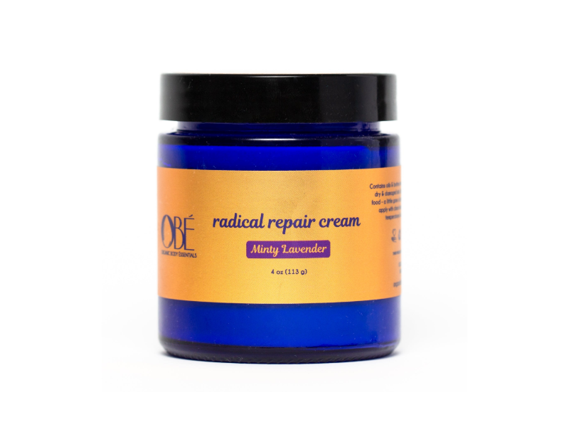 Organic Body Essentials Radical Repair Cream, Minty Lavender, 4 oz/113 g