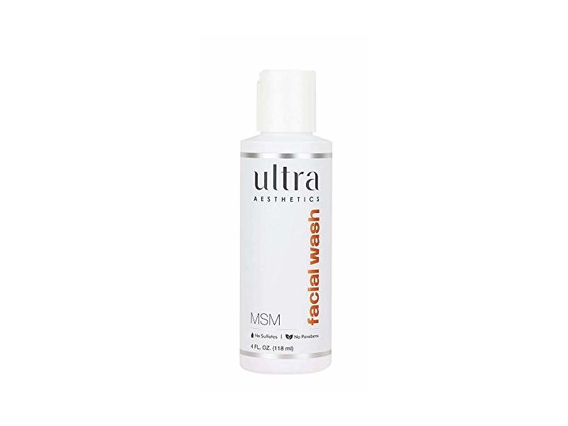 Ultra Aesthetics MSM Facial Wash, 4 fl oz/118 mL