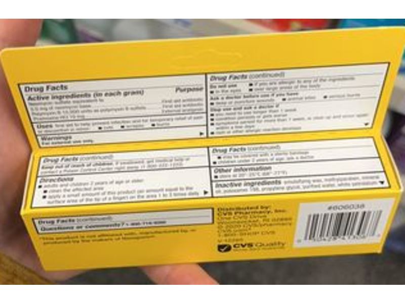 CVS Health Antibiotic & Pain Relief Maximum Strength Cream, 1 oz/28 g