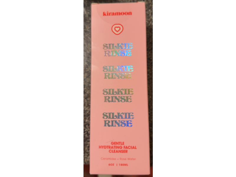 Kiramoon Silkie Rinse Gentle Hydrating Facial Cleanser, Ceramide + Rose Water, 6 oz/180 mL