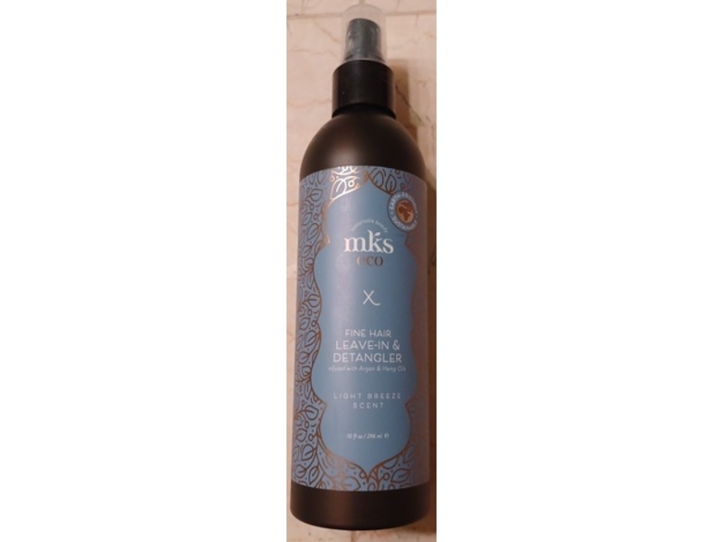 MKS Eco X Fine Hair Leave-In & Detangler, Light Breeeze Scent, 10 fl oz/296 mL