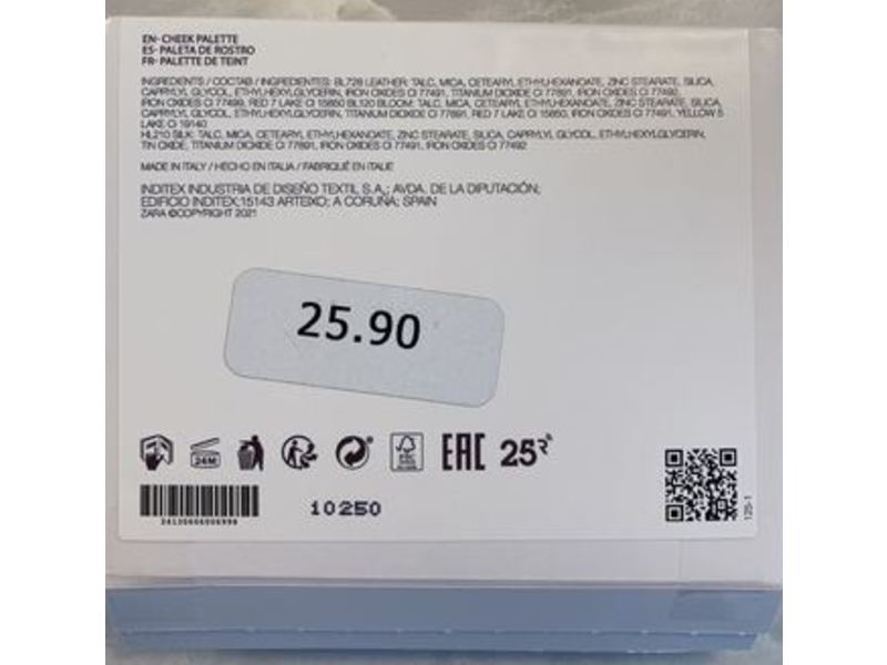 Zara Cheek Palette, Impeccable Touch, 0.11 oz