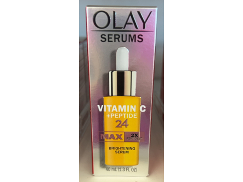 Olay Vitamin C + Peptide Max Brightening Serum, 1.3 fl oz/40 mL