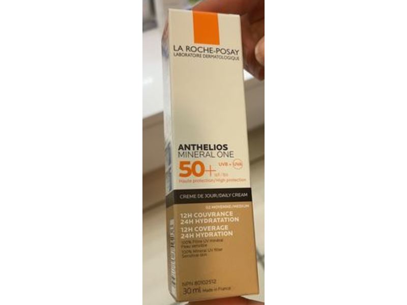 La Roche-Posay Anthelios Mineral One Tinted Daily Cream, SPF 50+, Medium, 30 mL