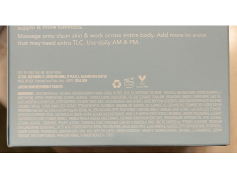 Tula Skin Care Take Care + Nourish Advanced Hydration Body Moisturizer, 8.1 oz/230 g