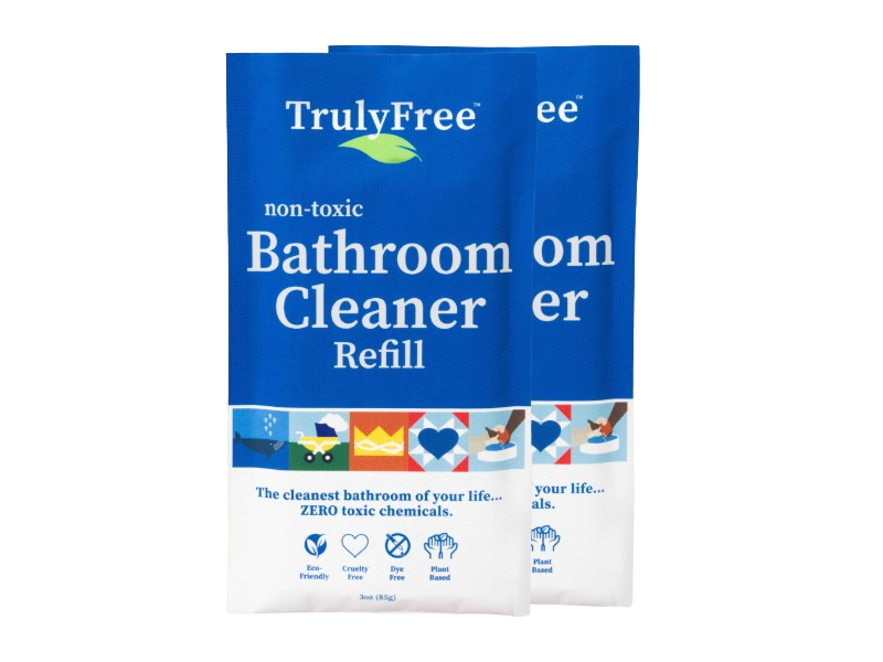 Truly Free Bathroom Cleaner Refill, 3 oz/85 g, Pack Of 2