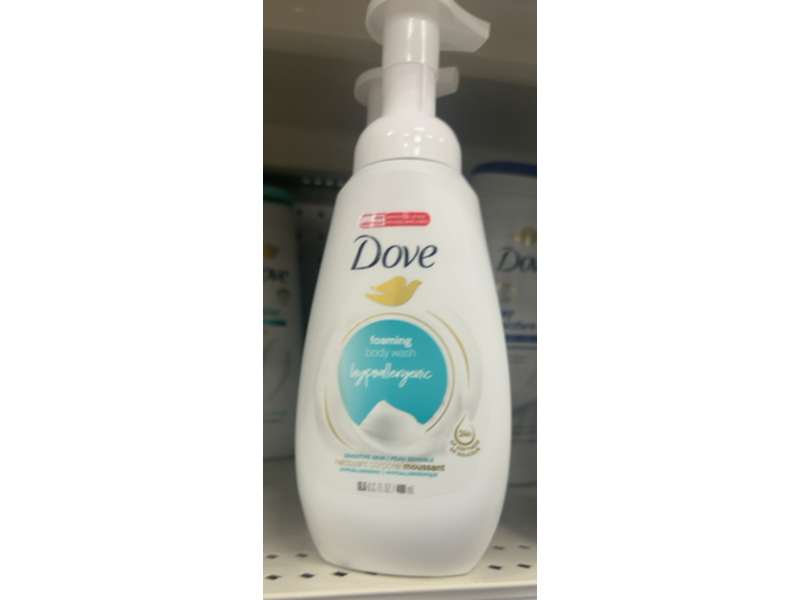 Dove Foaming Body Wash, 13.5 fl oz/400 mL