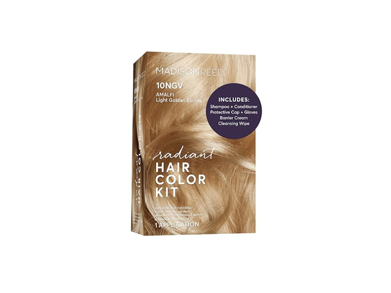 Madison Reed Radiant Hair Color Kit, Amalfi Blonde 10NGV, 1 Application