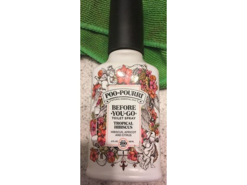 Poo-Pourri Before You Go Toilet Spray, Tropical Hibiscus, 4 fl oz/118 mL
