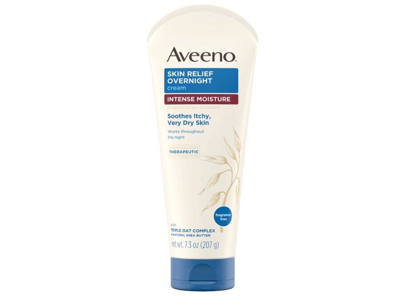 Aveeno Skin Relief Intense Moisture Overnight Cream, Fragrance Free, 7.3 oz/207 g
