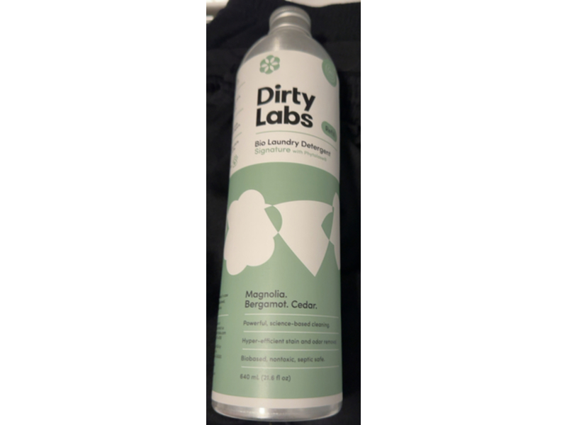 Dirty Labs Bio Laundry Detergent, Magnolia, Bergamot, Cedar, 80 Loads, 21.6 fl oz/640 mL
