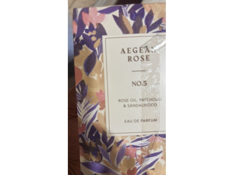Marks& Spencer Aegean Rose N0 5 Eau De Parfum, Rose Oil + Patchouli & Sandalwood, 48 mL