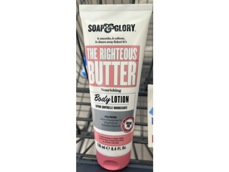 Soap & Glory The Righteous Butter Nourishing Body Lotion, 8.4 fl oz/250 mL