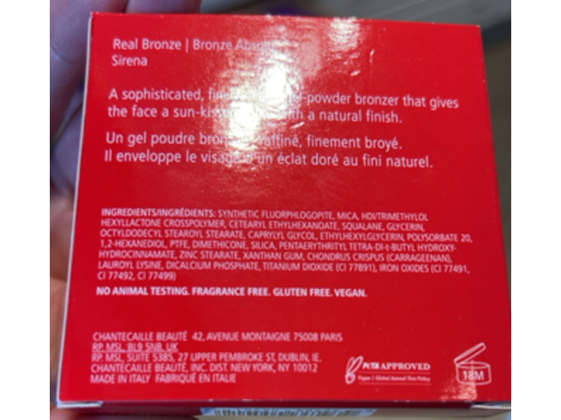 Chantecaille Real Bronzer, Sirena Golden Bronze, 0.38 oz/11 g