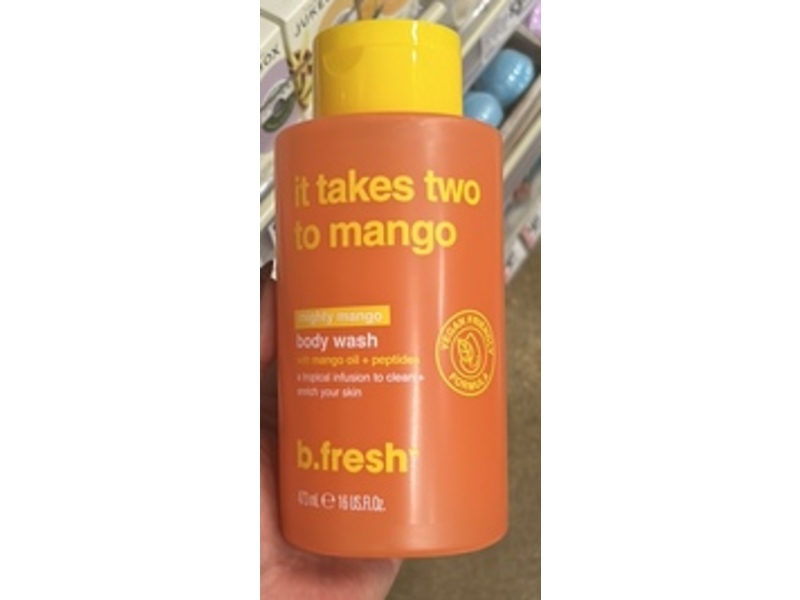 b.fresh It Takes Two To Mango Body Wash, Might Mango, 16 fl oz/473 mL