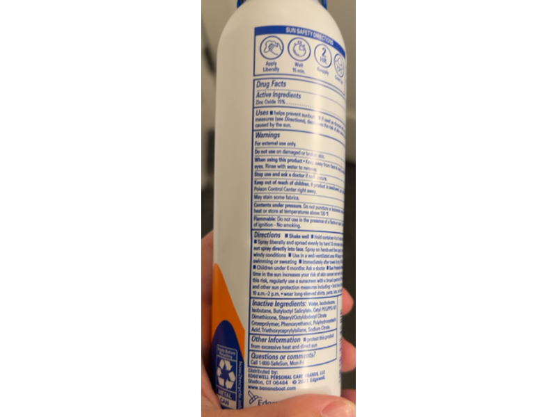 Banana Boat Sport Mineral Sunscreen Lotion Spray, SPF 30, 5 oz/142g, Pack Of 2