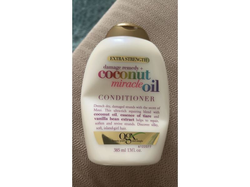 OGX Damage Remedy + Coconut Miracle Oil Conditioner, 385 mL/13 fl oz